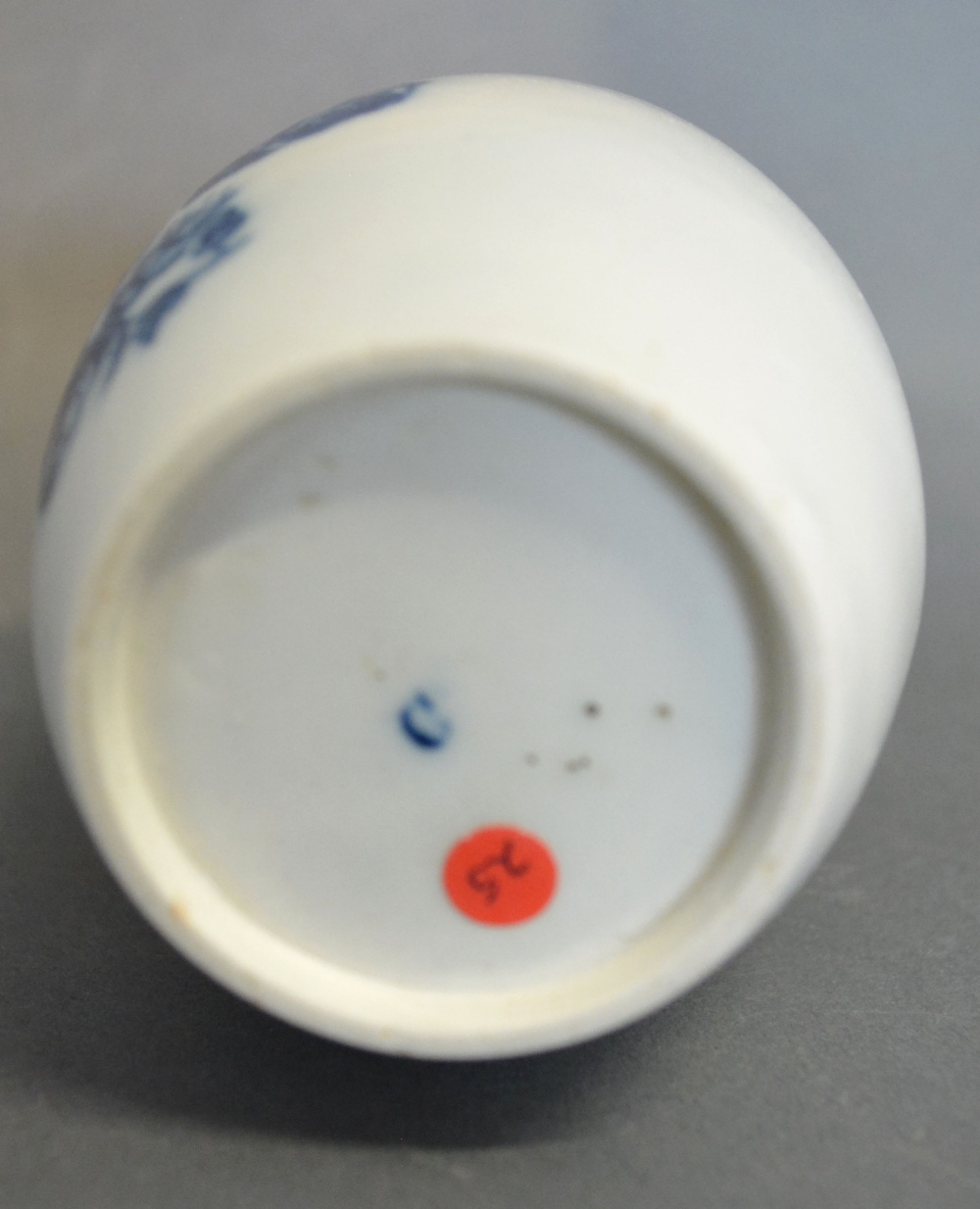 An 18th Century Caughley Tea Canister of Oviform, - Image 2 of 3