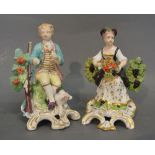 Two 18th Century Derby Figure Groups from The Four Seasons Series, comprising Autumn and Winter,