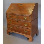 A George III Mahogany Bureau of Small Proportions,