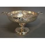A Birmingham Silver Pedestal Bon Bon Dish of Pierced Form, 6 ozs,