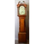A George III Oak and Mahogany Long Case Clock,