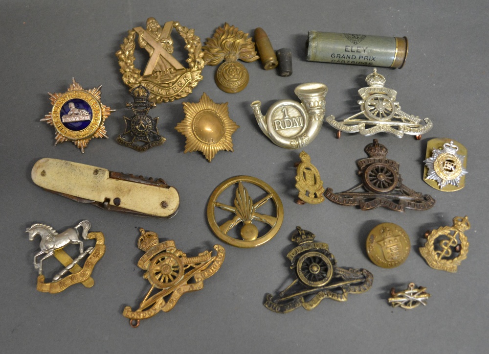 A Collection of Military Badges and related items