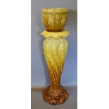 An Early 20th Century Pottery Jardiniere with Stand,