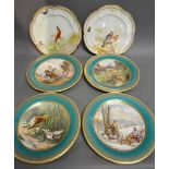 A Set of Four Royal Worcester Cabinet Plates,