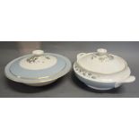 A Royal Doulton Rose Elegans Dinner Service, comprising tureens,