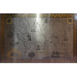 A London Silver Map of the World for The