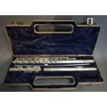 An Italian Flute within Fitted Lined Case