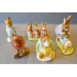 A Beswick Beatrix Potter Figurine 'Samuel Whiskers' together with four other Beswick Beatrix Potter