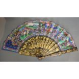 A 19th Century Canton Mandarin Wedding Fan,