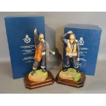 A Schwarz Porcelain Figurine 'The Ground Crew' Limited Edition Number 55 of 350 within original box