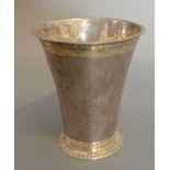 A 17th/18th Century Silver Beaker of tap