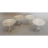 A Set of Four Edwardian Silver Bon Bon D