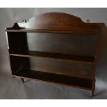 A Mahogany Hanging Bookcase with Reeded