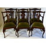 A Set of Six (Four plus Two) Mahogany Ch