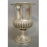 A Birmingham Silver Goblet of Half Lobed