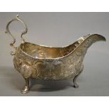 A George III Irish Silver Sauce Jug by S