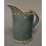 A Studio Pottery Jug by Walter Keeler of Stylised Form, 14.
