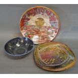 A Studio Pottery Bowl by Julian Belmont, 28 cms diameter,
