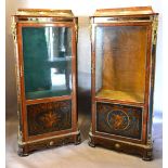 A Pair of French Kingwood Marquetry Inla