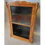 A 19th Century Mahogany Wall Cabinet wit