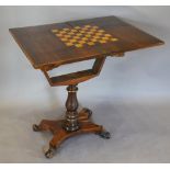 A William IV Rosewood Games/Work Table,