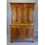 A Regency Mahogany Cabinet, the moulded