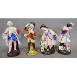 A Group of Four Continental Porcelain Figures