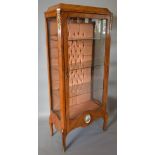 A French Kingwood Vitrine, the glazed do