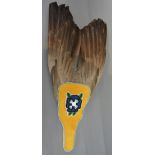 A Heida Tribe Bird of Prey Feather Fan,