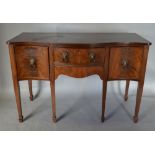 A Mahogany Serpentine Fronted Sideboard,