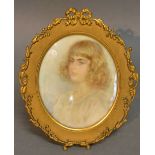 An Edwardian Portrait Miniature of a Gir