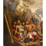 18th Century Italian School THE DEPOSITION OF CHRIST Oil on panel,