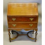 An Early 20th Century Mahogany Bureau in the Queen Anne Style,