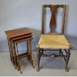 A Mahogany Line Inlaid Nest of Three Occasional Tables,