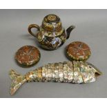 An Abalone Articulated Model in the form of a Fish, 19 cms long,