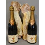 Two Bottles of Krug Vintage Champagne dated 1973