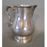 A George V Silver Jug, Sheffield 1915, retailed by Walker and Hall, 7 ozs.