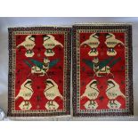 A Near Pair of North West Persian Woollen Rugs,