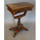 A William IV Rosewood Games/Work Table,