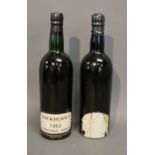 One Bottle Dow 1955 Vintage Port (missing label) together with one bottle Cockburns 1963 Vintage