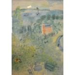 After Raoul Dufy, a large coloured print,