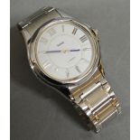 An HMT Stainless Steel Cased Gentleman's Wrist Watch with Stainless Steel Strap