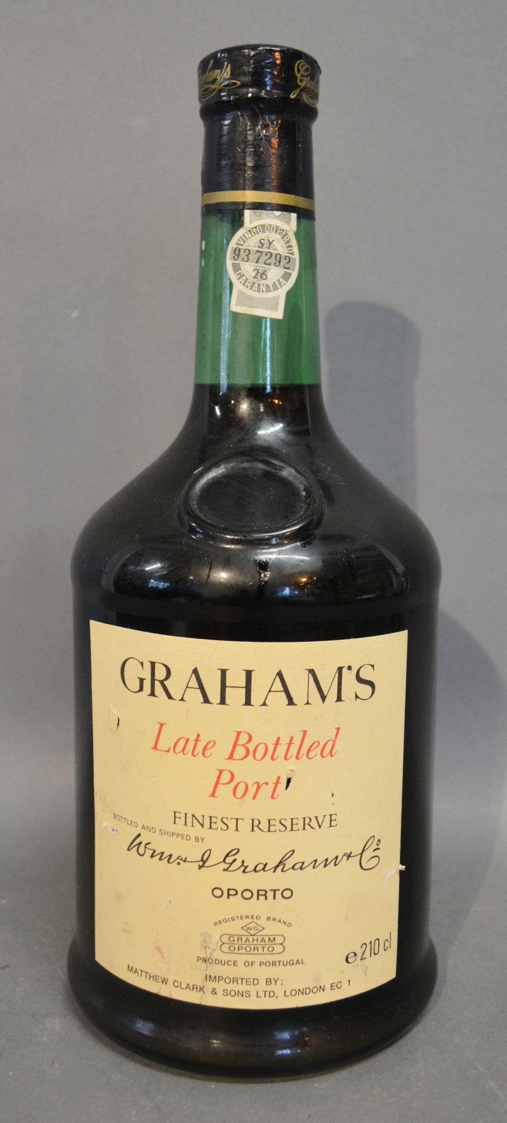 One Bottle Graham's Late Bottled Port Finest Reserve,