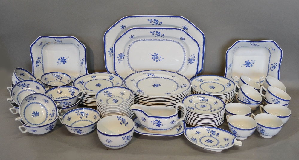 A Copeland Spode Gloucester Pattern Part Tea and Dinner Service comprising of two meat platters,
