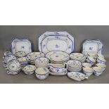 A Copeland Spode Gloucester Pattern Part Tea and Dinner Service comprising of two meat platters,