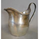 A George III Silver Cream Jug with shaped handle, London 1800,