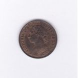 Great Britain Farthing - 1885 Queen Victoria Ref S3958, Grade AUNC, full lustre.