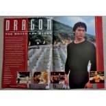 Film Brochure: Dragon - The Bruce Lee Story (1993, 8.5" x 11"). The front cover poster opens out