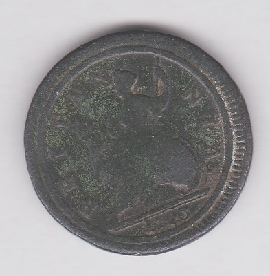 Half Penny - 1723 George I, fine S3660