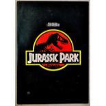 Film Brochure: Jurassic Park (1993, A4 size, opens out to A3 size centrefold). Front cover is poster